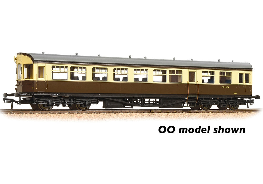 Graham Farish GWR Hawksworth Auto-Trailer BR (WR) Chocolate & Cream 374-614