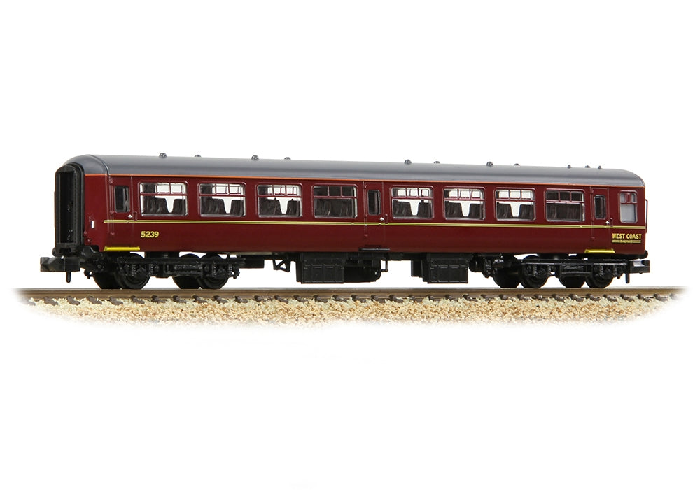 Graham Farish BR Mk2a TSO Tourist Second Open WCRC Maroon 374-715