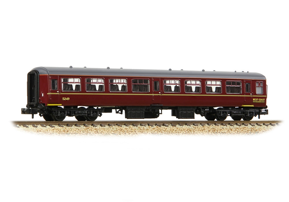 Graham Farish BR Mk2a TSO Tourist Second Open WCRC Maroon 374-715A