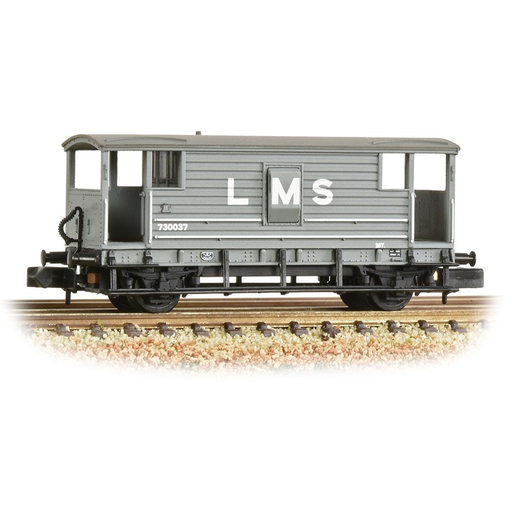 Graham Farish LMS 20t Brake Van LMS Grey 377-310C
