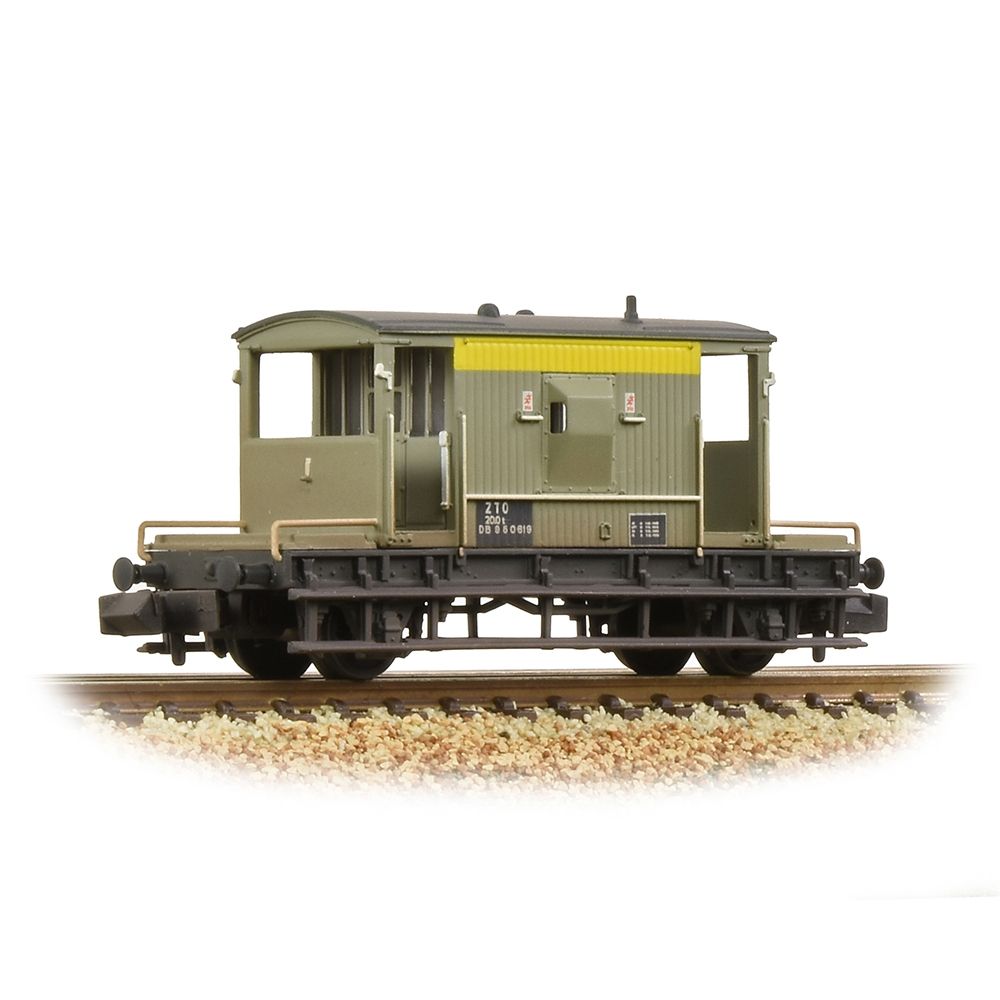 Graham Farish BR 20t Brake Van BR Engineers Grey & Yellow [W] 377-529A