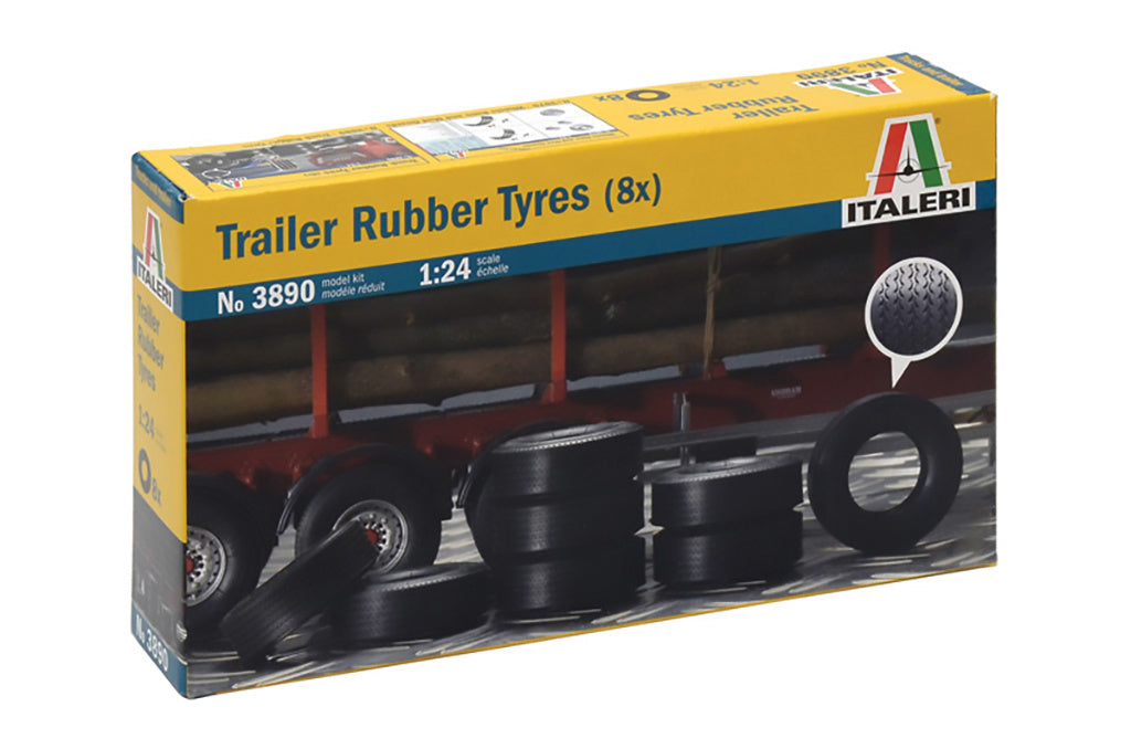 Italeri Trailer Rubber Tyres (8X) 3890