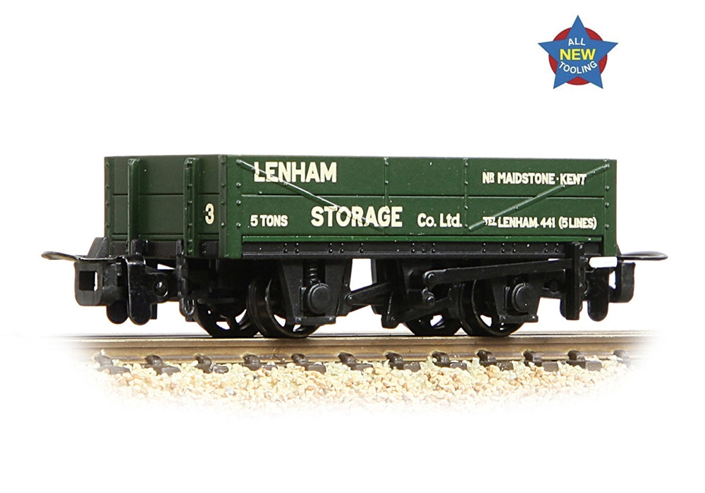 Narrow Gauge Rnad Rebuilt Open Wagon 'Lenham Storage' Green 393-153