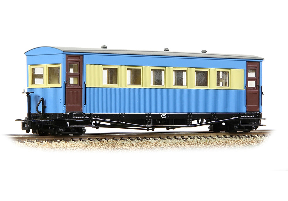 Narrow Gauge Gloucester Bogie Coach Lincolnshire Coast L. R. Blue & Cream 394-026