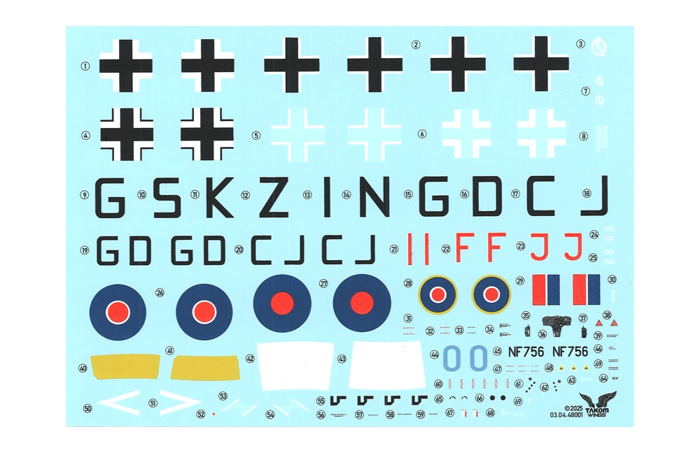 Takom German Air Force Henschel Hs 129 B-2 Ground Attack Aircraft pktak48001