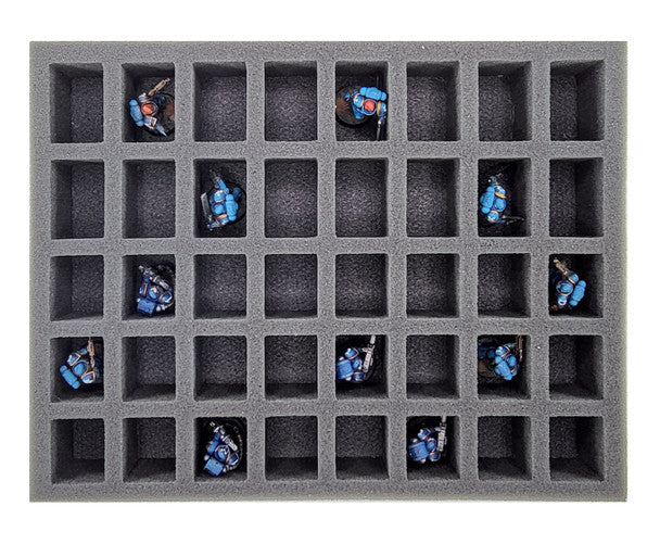 Battle Foam 40K Primaris Space Marines 40 Varied Troops Foam Tray (2") BF-BFL-PSM40VT