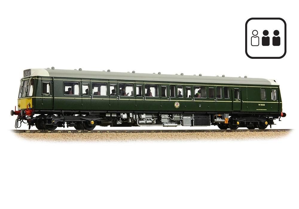 Branchline Class 121 Single-Car DMU W55028 BR Green (Small Yellow Panels) [PF] 35-528PF