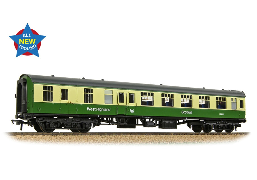 Branchline BR MK1 BSO Brake Second Open BR West Highland Line Green & Cream 39-806