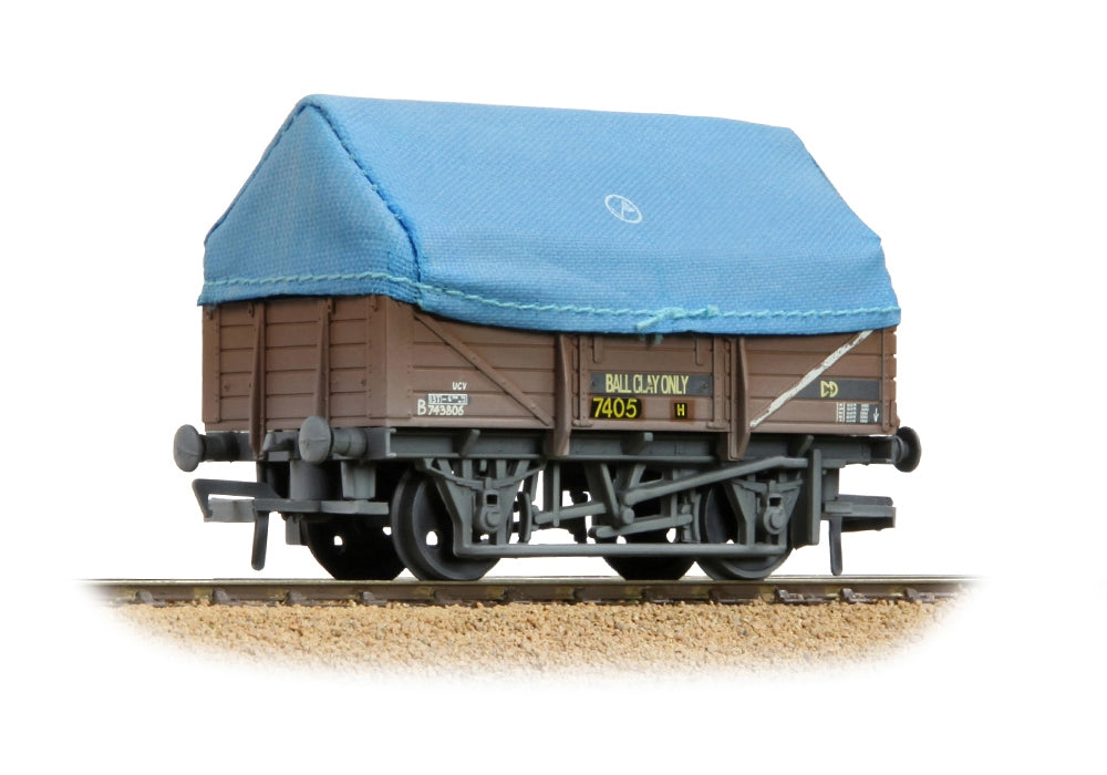 Branchline 5 Plank China Clay Wagon BR Bauxite (TOPS) With Hood [W] 33-085C