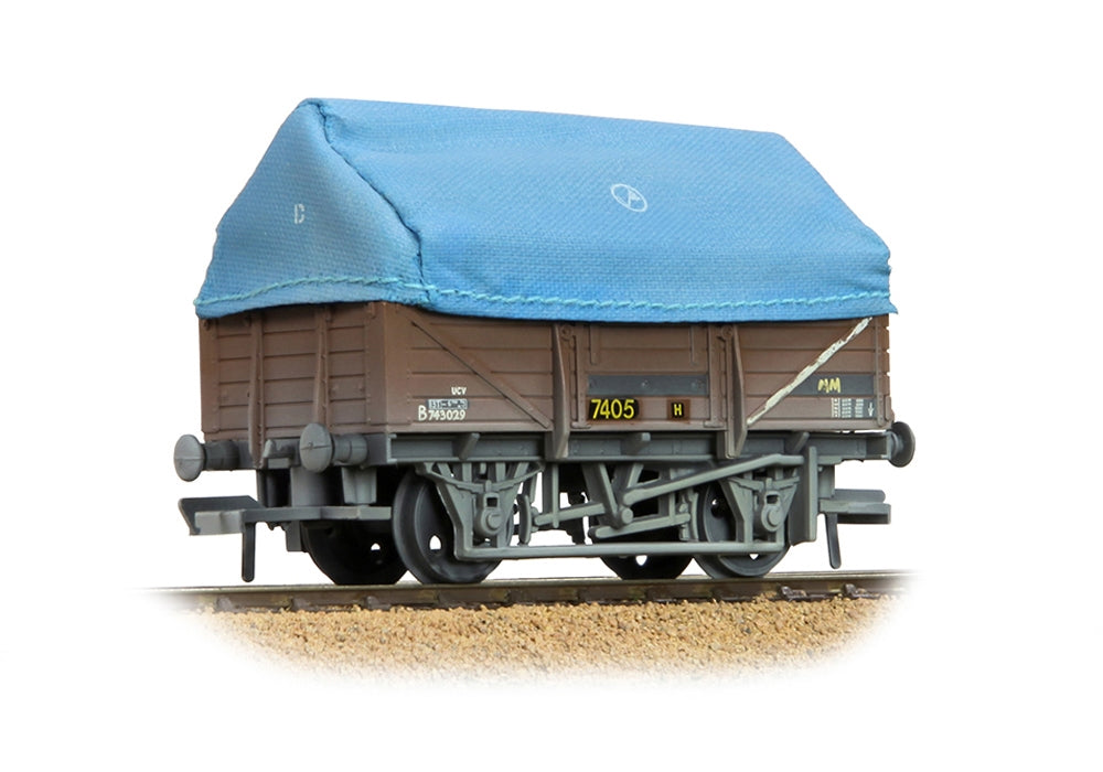 Branchline 5 Plank China Clay Wagon BR Bauxite (TOPS) With Hood [W] 33-085D