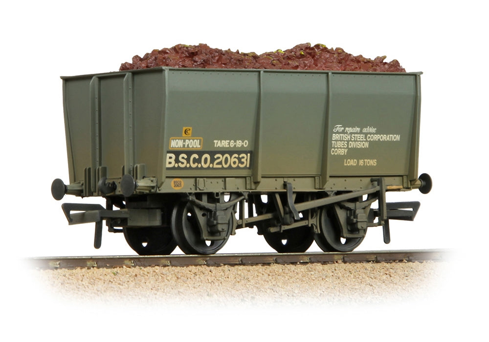 Branchline 16t Steel Slope-Sided Tippler Mineral Wagon Bsc Grey [W] [Wl] 37-400C