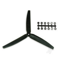 GWS 10x6 Slow Fly Propeller 3-Blade Black 4460330 Main