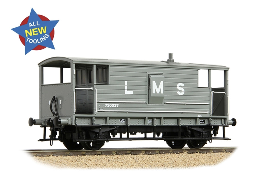 Branchline LMS 20t Brake Van LMS Grey 38-975
