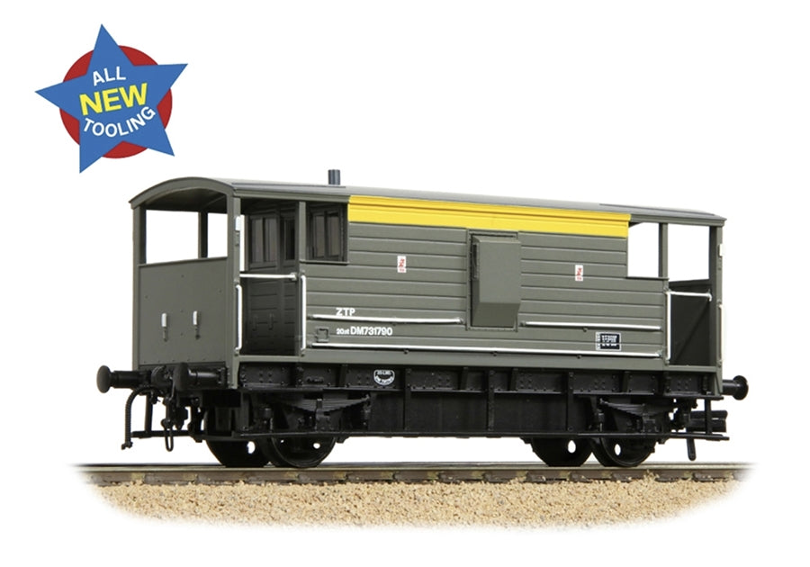 Branchline LMS 20t Brake Van BR Engineers Grey & Yellow 38-979