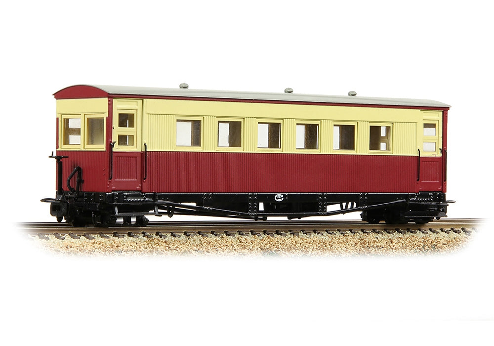 Narrow Gauge Gloucester Bogie Coach Lincolnshire Coast L.R. Crimson & Cream 394-027