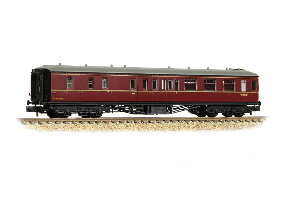 Graham Farish GWR Hawksworth Brake Second Corridor BR Maroon 374-512B