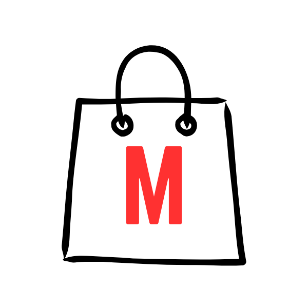 Polybags Medium White Carrier Bag - Shop Supplies