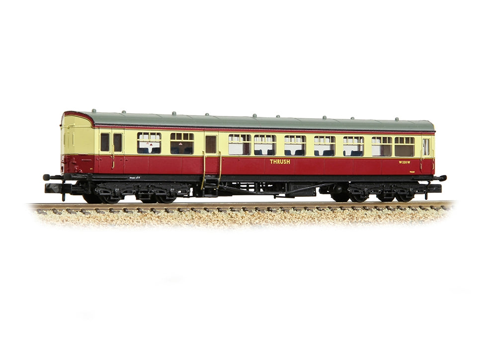 Graham Farish GWR Hawksworth Auto-Trailer 'Thrush' BR Crimson & Cream 374-610A