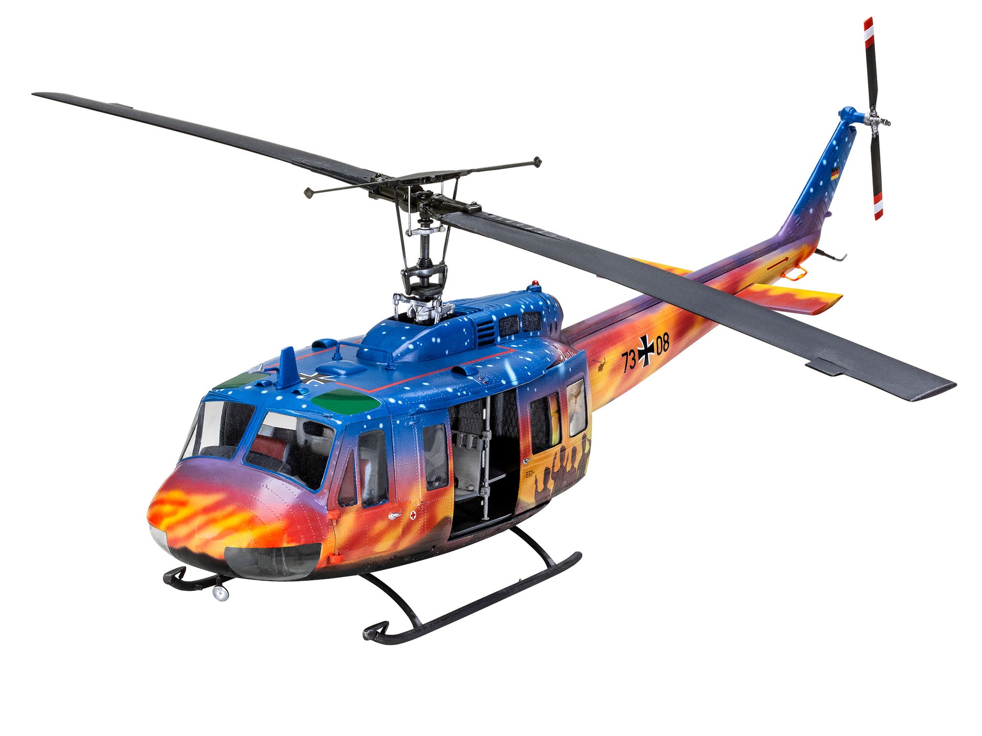 Goodbye Huey - Limited Bell® UH-1D model kit in 1:32 scale with pilot figure and elaborate decal!