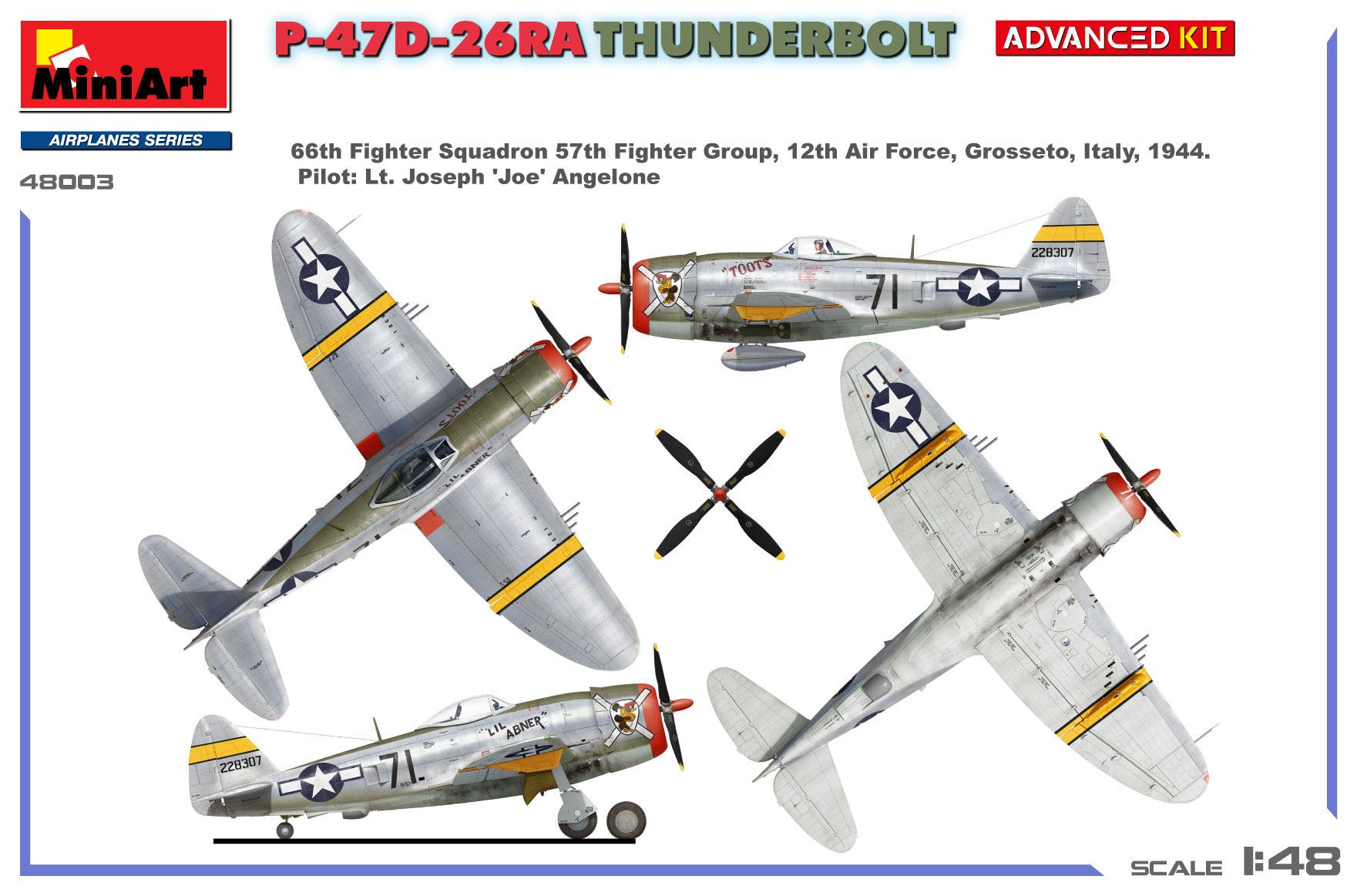  Miniart 1:48 - P-47D-26RA Thunderbolt, Advanced Kit 