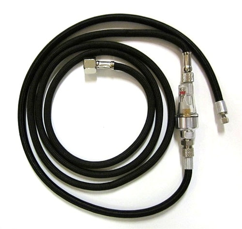 10ft/3.05 metre Braided Air Hose with inline drainable moisture trap