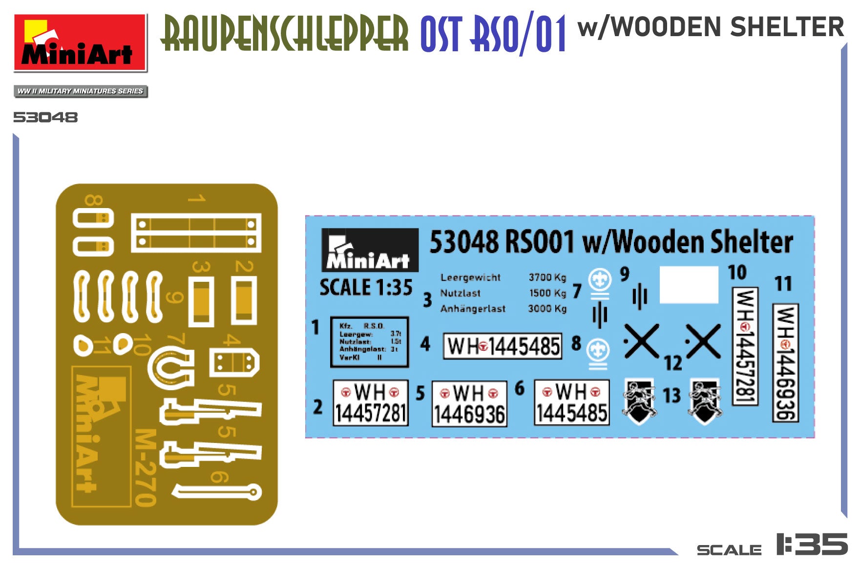 Raupenschlepper Ost RSO/01 w/Wooden Shelter