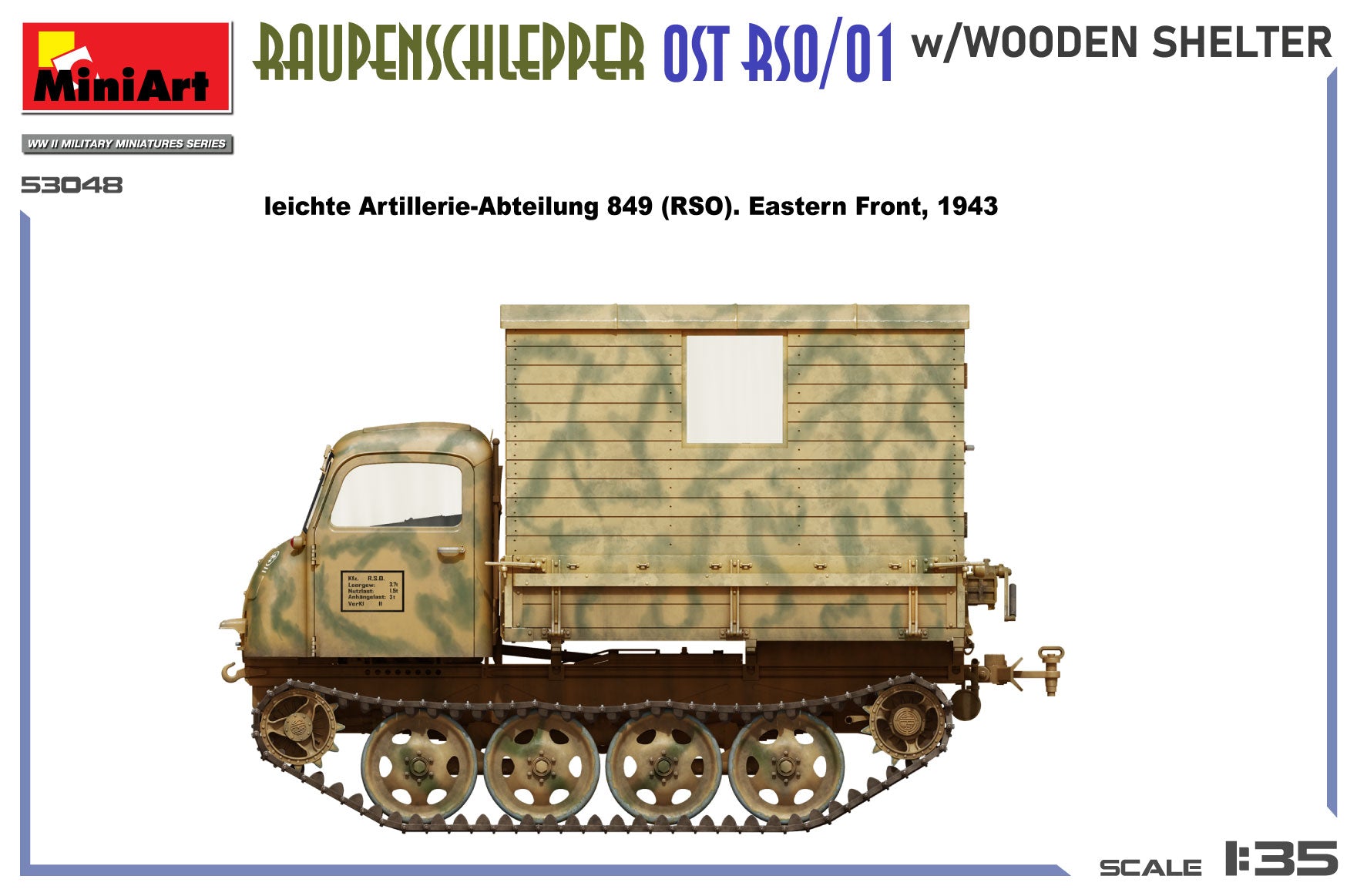 Raupenschlepper Ost RSO/01 w/Wooden Shelter