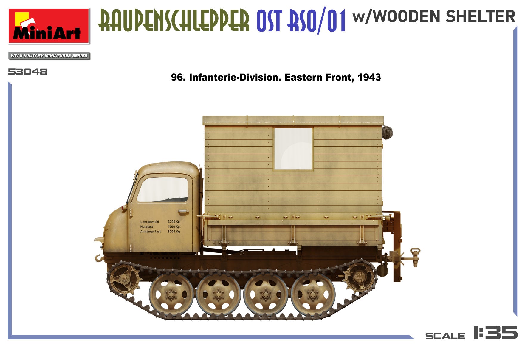 Raupenschlepper Ost RSO/01 w/Wooden Shelter