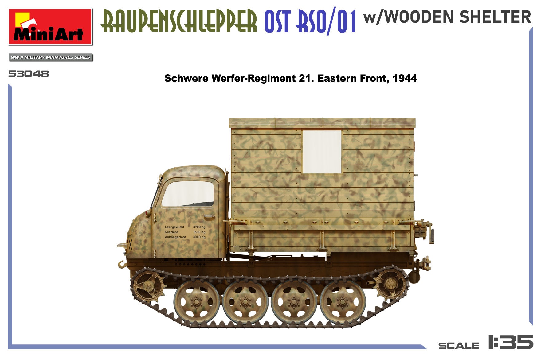 Raupenschlepper Ost RSO/01 w/Wooden Shelter