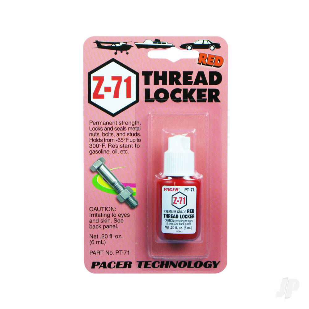 Zap PT71 Z-71 Red Thread Locker .20oz 5525738-1