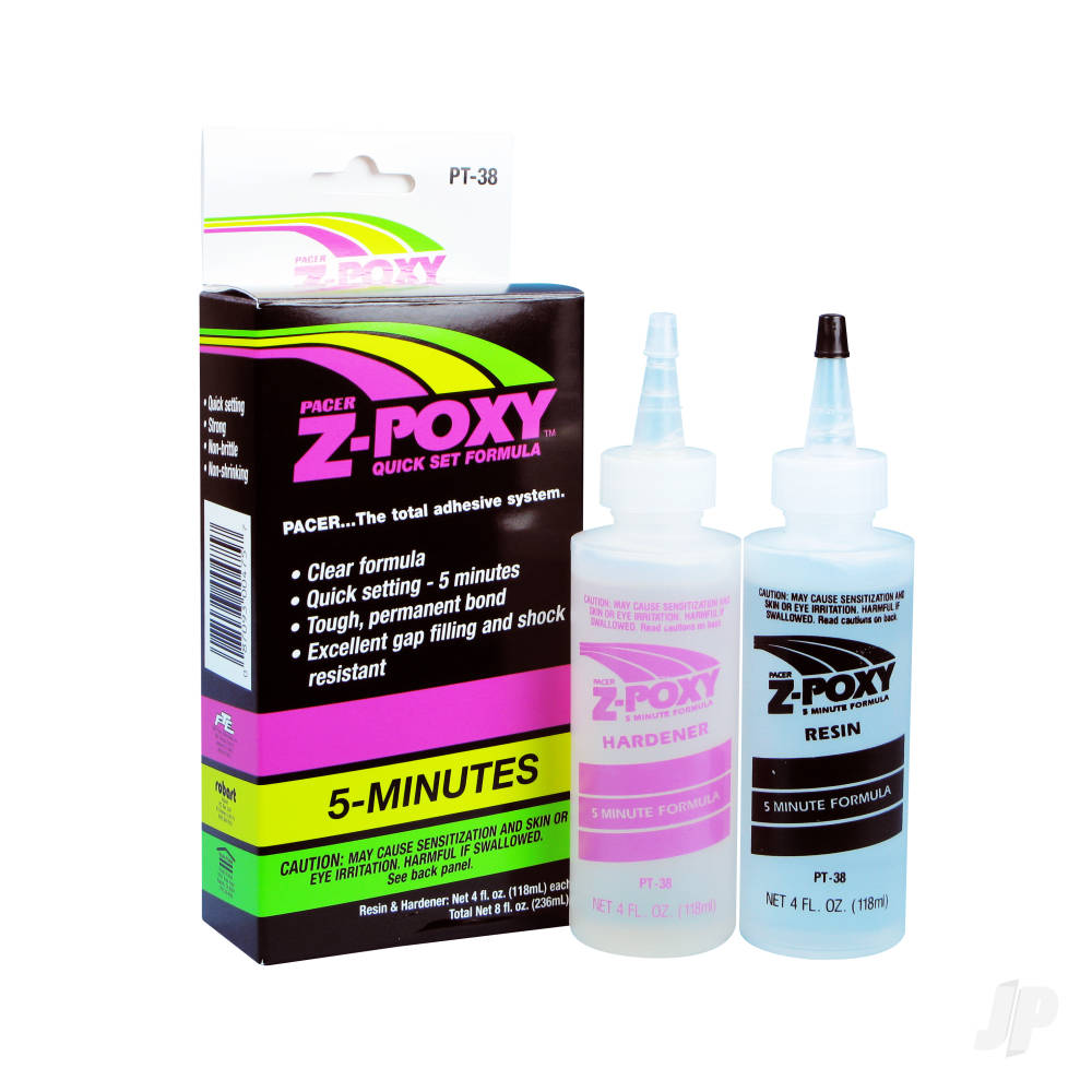 Zap PT38 Z-Poxy 5 Minute Epoxy 8oz 5525780-1