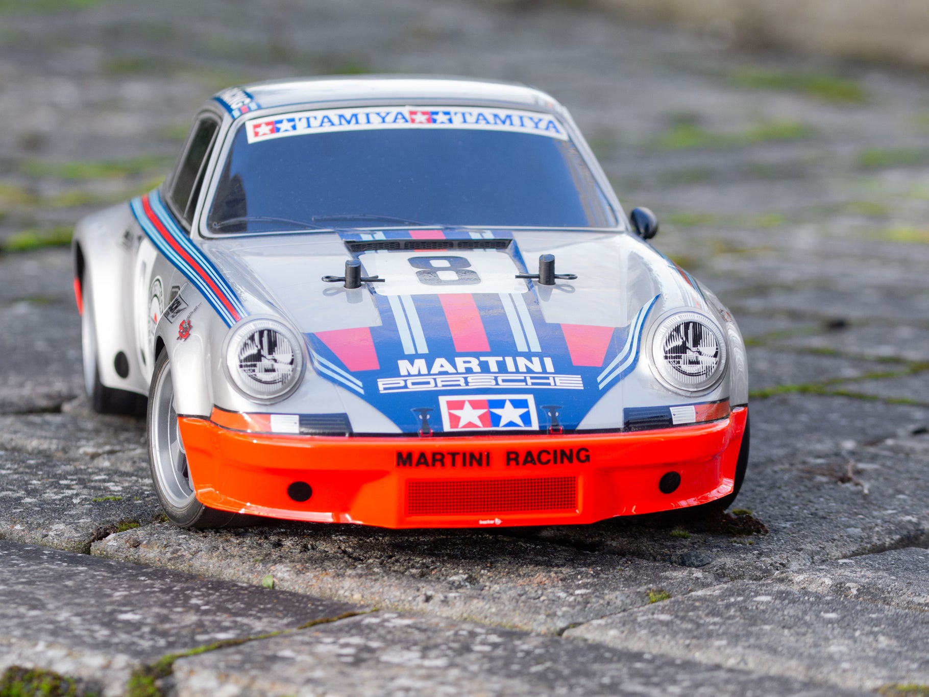 1/10RC マルティーニ ポルシェ 911 カレラ RSR（TT-02） Tamiya 1/10 Porsche Carrera Rsr Martini TT-02 5857 | Access Models