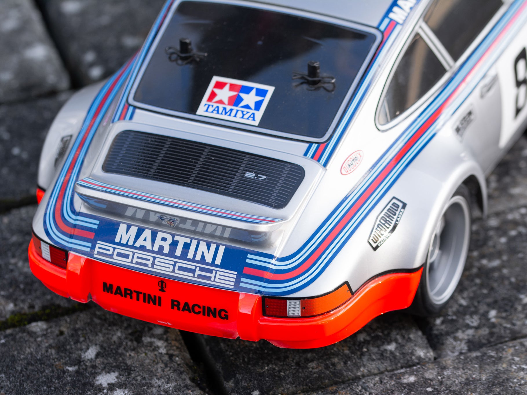 1/10RC マルティーニ ポルシェ 911 カレラ RSR（TT-02） Tamiya 1/10 Porsche Carrera Rsr Martini TT-02 5857 | Access Models