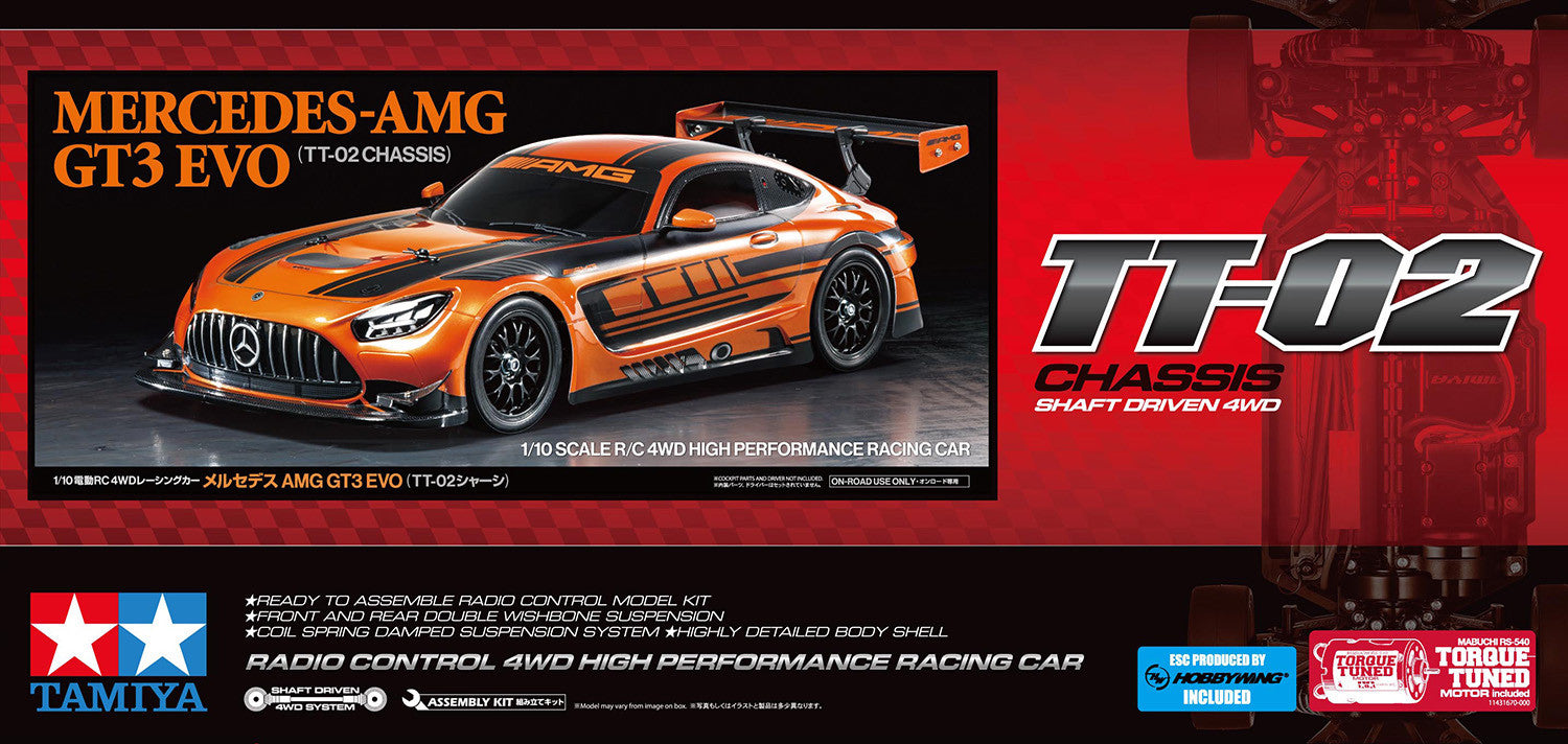 Tamiya Mercedes-AMG GT3 EVO (TT-02) 58750