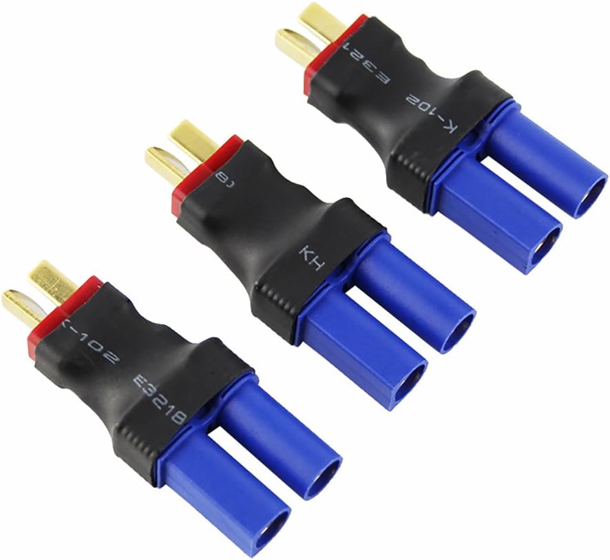 Male Deans to Female EC5 Losi Connector Adapter Brushless Lipo 1/8