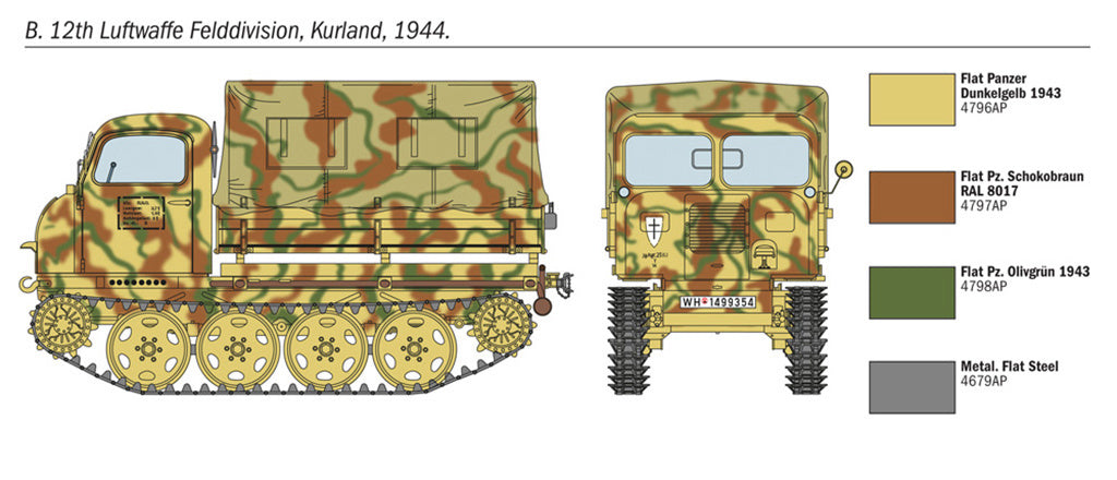 Italeri Steyr Rso/01 With Germ. Soldiers 6549