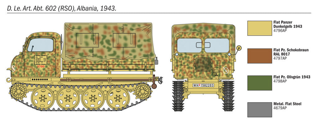 Italeri Steyr Rso/01 With Germ. Soldiers 6549