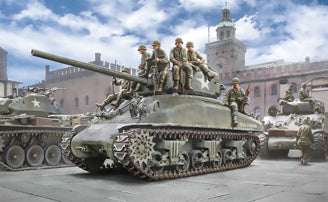 M4A1 Sherman with 7 Infantry Figures