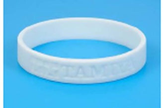 TAMIYA SILICONE BRACELET (WHITE)