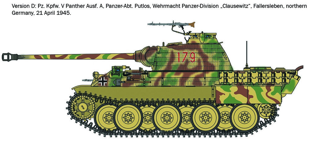 Italeri Sd.Kfz. 171 Pz.Kpfw. V Panther Ausf. A D