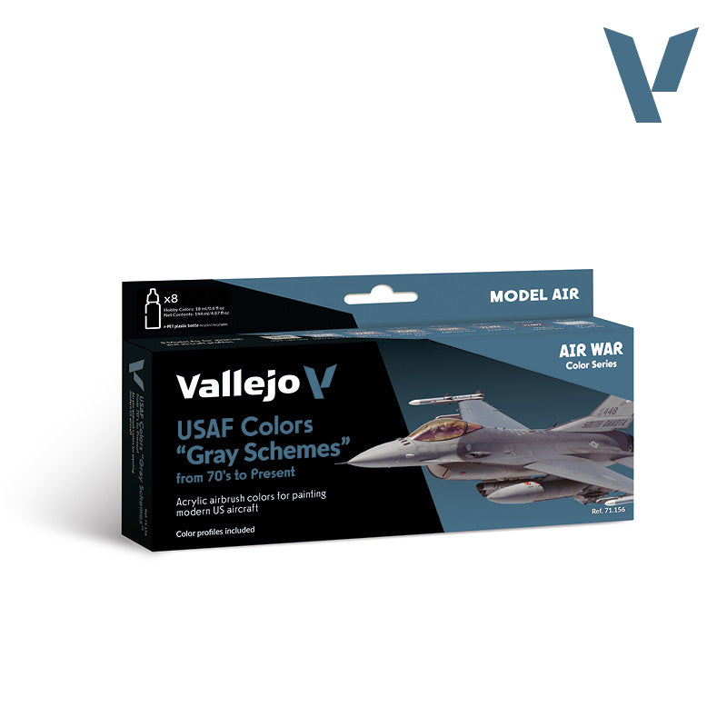 AV Vallejo Model Air Set -USAF "Gray Schemes" from 70's on