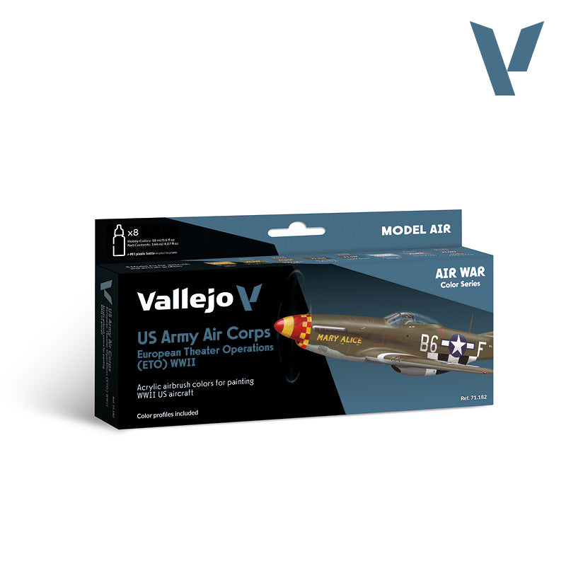 AV Vallejo Model Air Set - US Air Corps ETO WWII (x8)