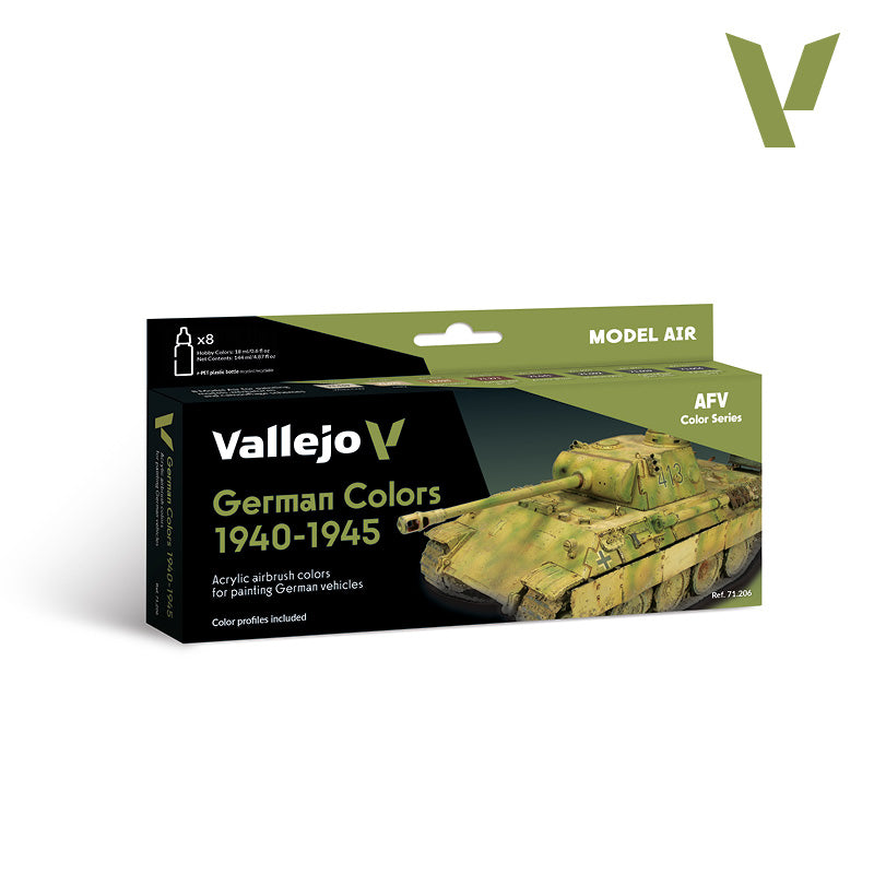 AV Vallejo Model Air Set - German Colors 1940-1945 x 8