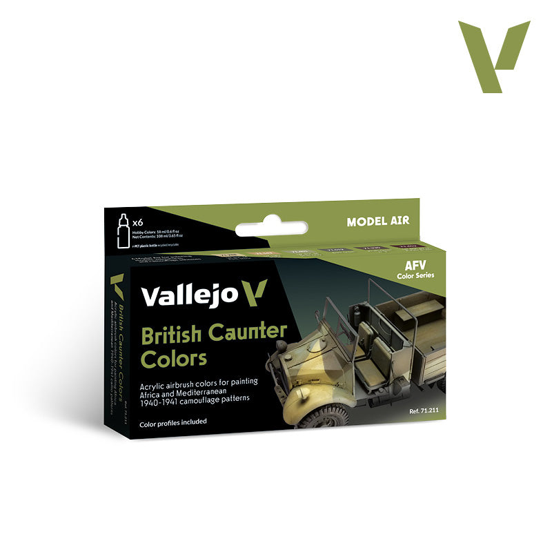AV Vallejo Model Air Set - British Caunter Colors 1940-41