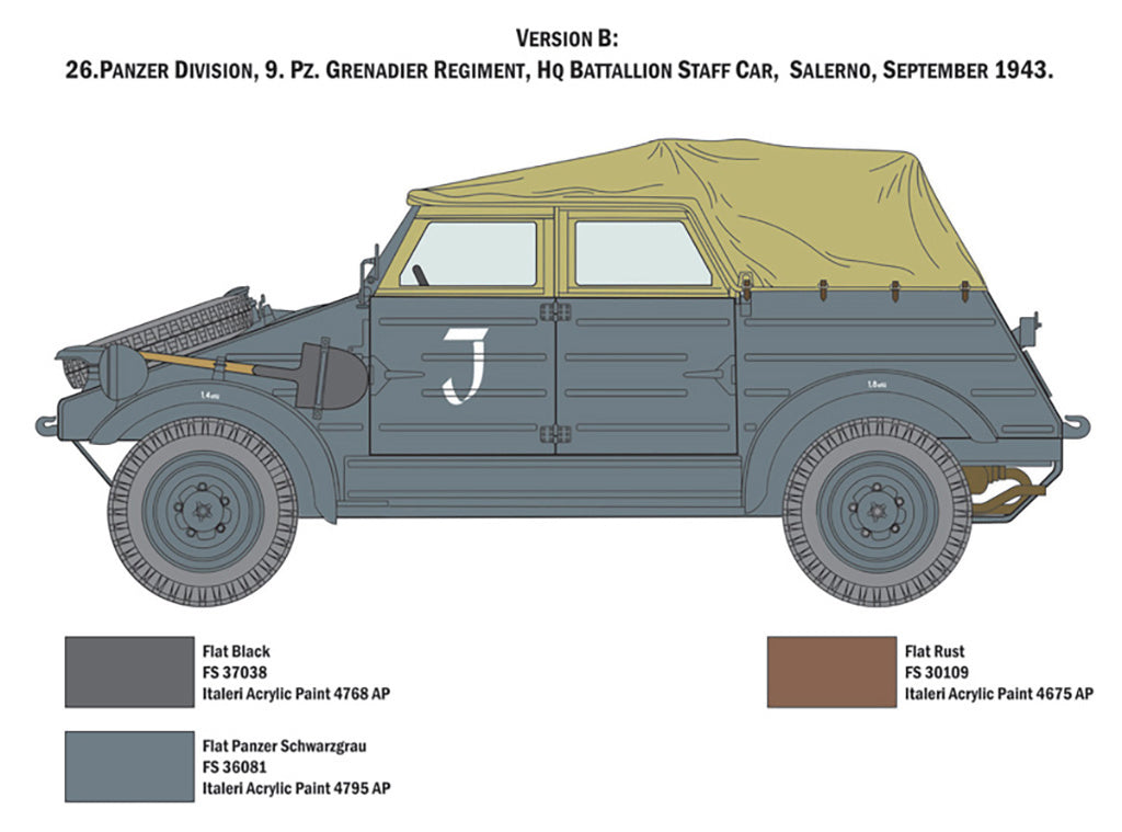 Italeri Kdf.1 Typ 82 Kübelwagen 7405