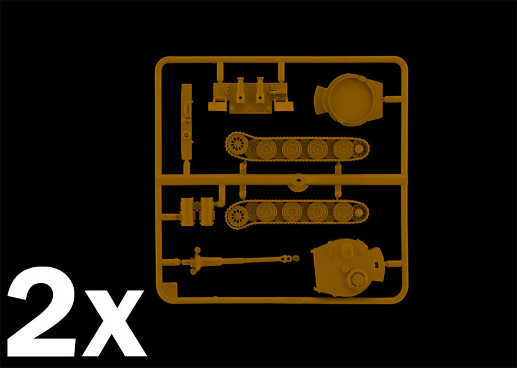 Italeri Pz.Kpfw.Vi Tiger I (2 Fast Assembly Models) 7505