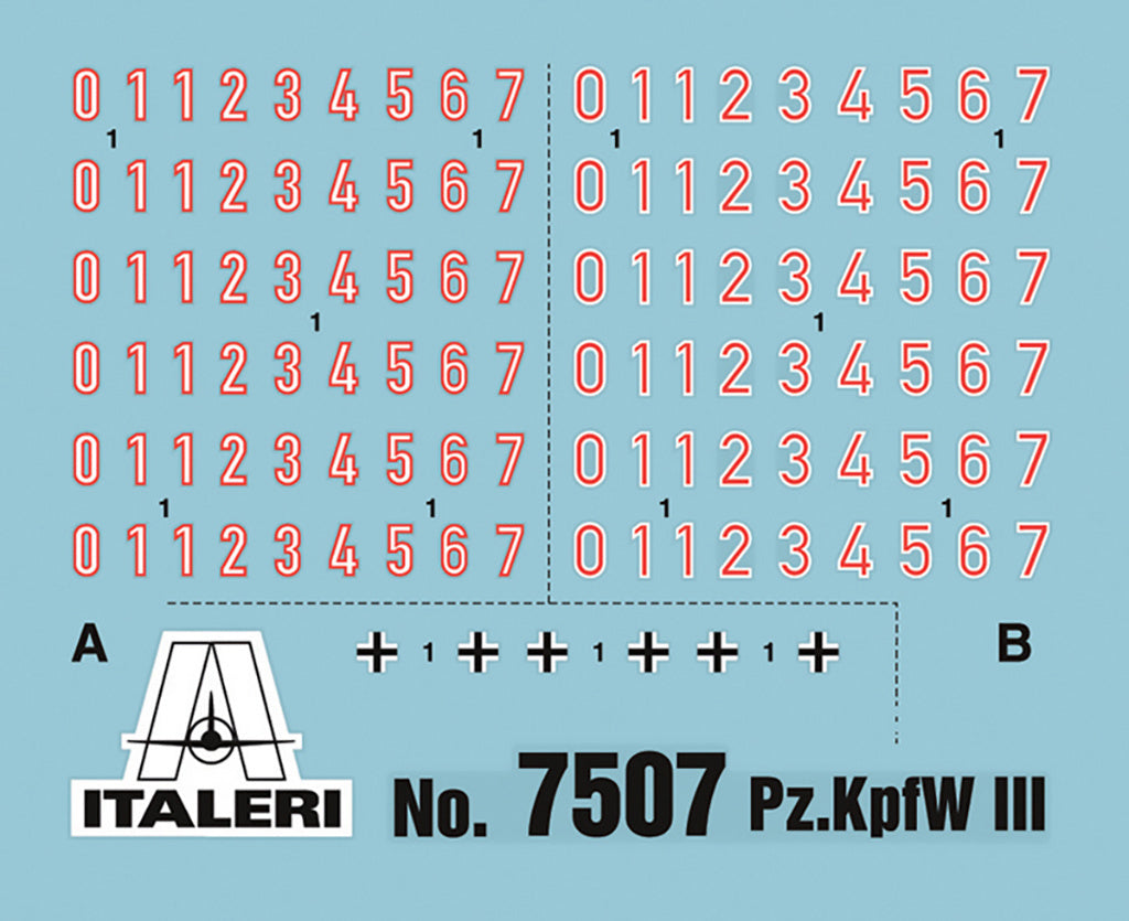 Italeri Pz.Kpfw. Iii (Fast Assembley X 2 Pcs) 7507