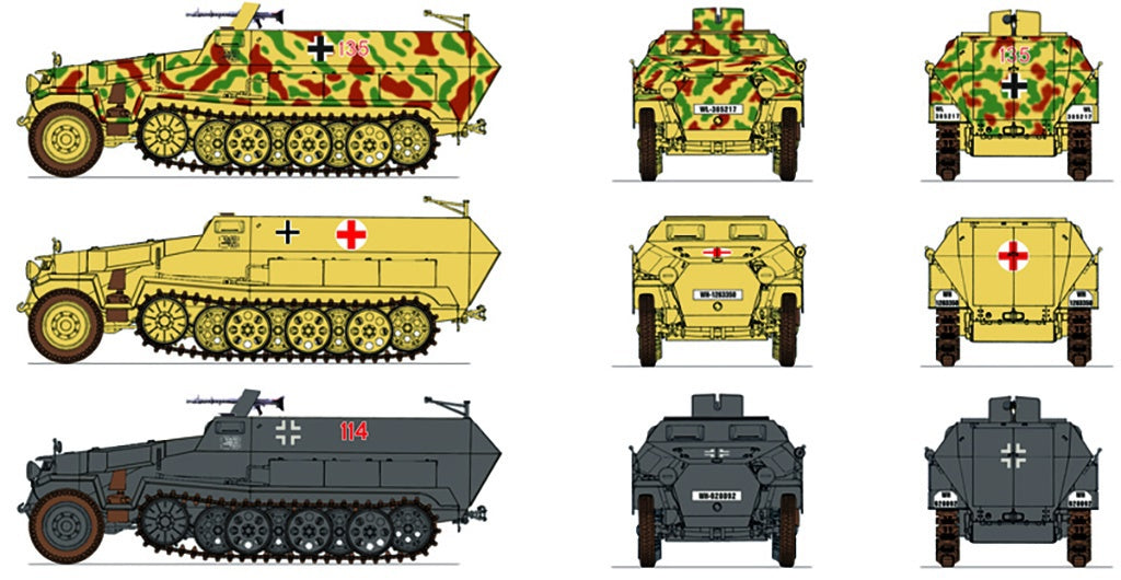 Italeri Sd.Kfz.251/1 Ausf D 2 X Fast Assembly 7516