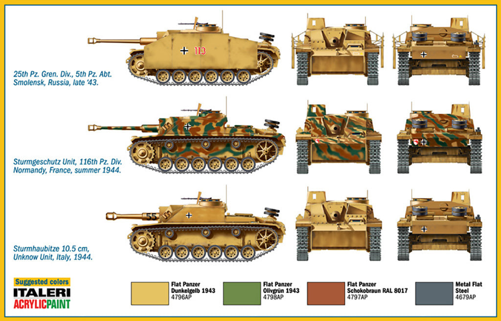 Italeri Sd.Kfz. 142/1 Sturmgesschuetz 7522