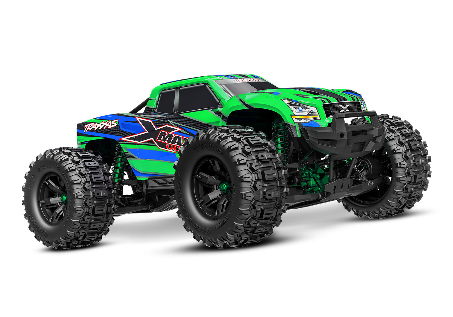 Traxxas Body, X-Maxx Ultimate, green (painted, decals applied) (assembled  - TRX7868-GRN